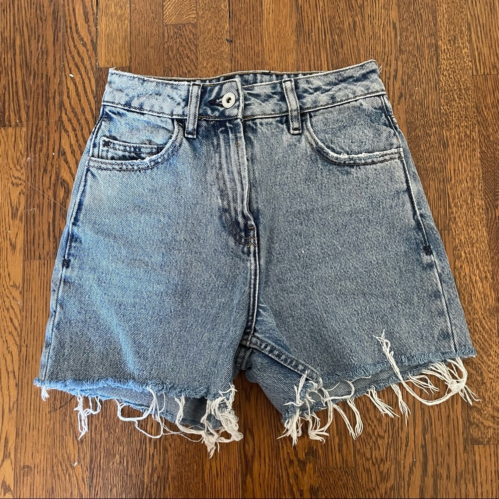 Denim shorts